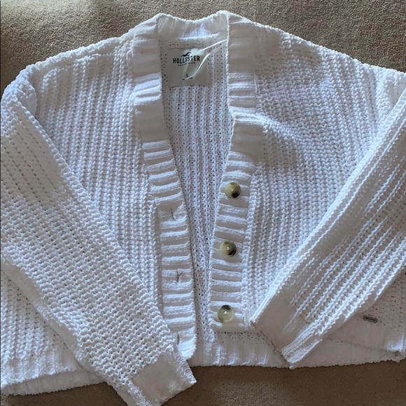 White Hollister Cardigan - Picture 2 of 2